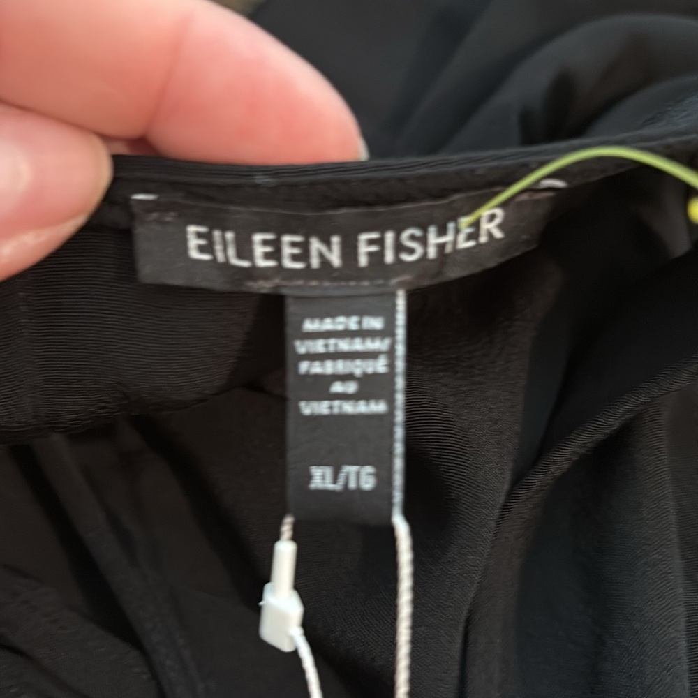 NWT $279 Eileen fisher black maxi dress XL 785 - Picture 7 of 8